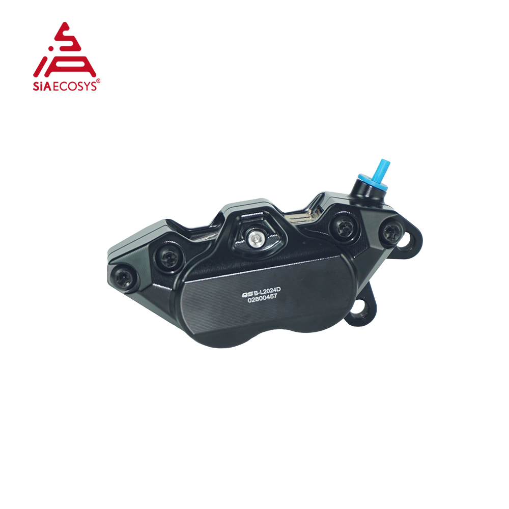 Forged Front Brake Caliper 4 Piston - QS 4-Piston 220mm Forged Aluminum Disc