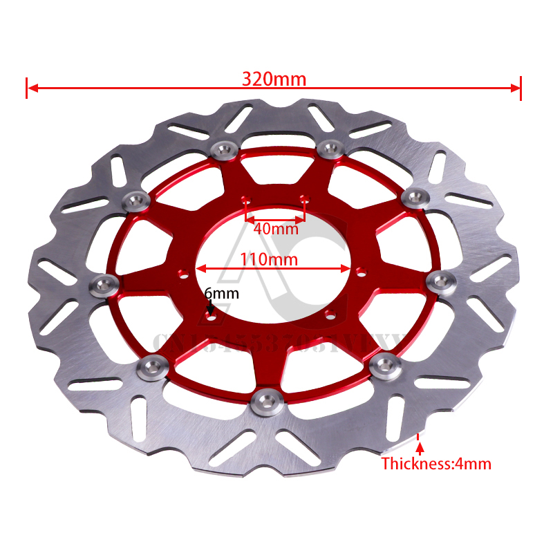 Motorcycle 320MM Floating Brak - огляд і ціна Floating Brake Disc 320Mm Supermoto